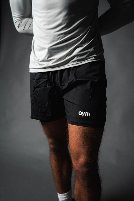 BLACK ACTIVE SHORT